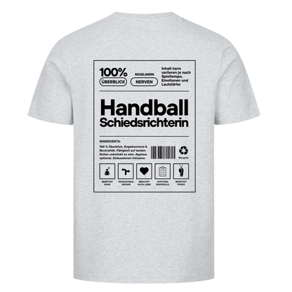 Handball Schiedsrichterin T-Shirt in Heather Grey