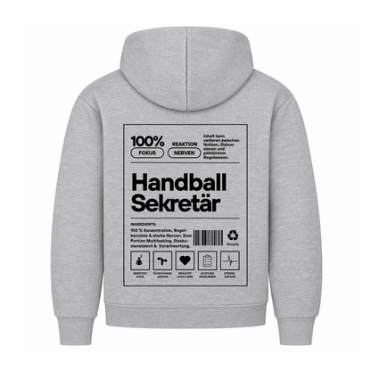 Handball Sekretär Hoodie in Grau