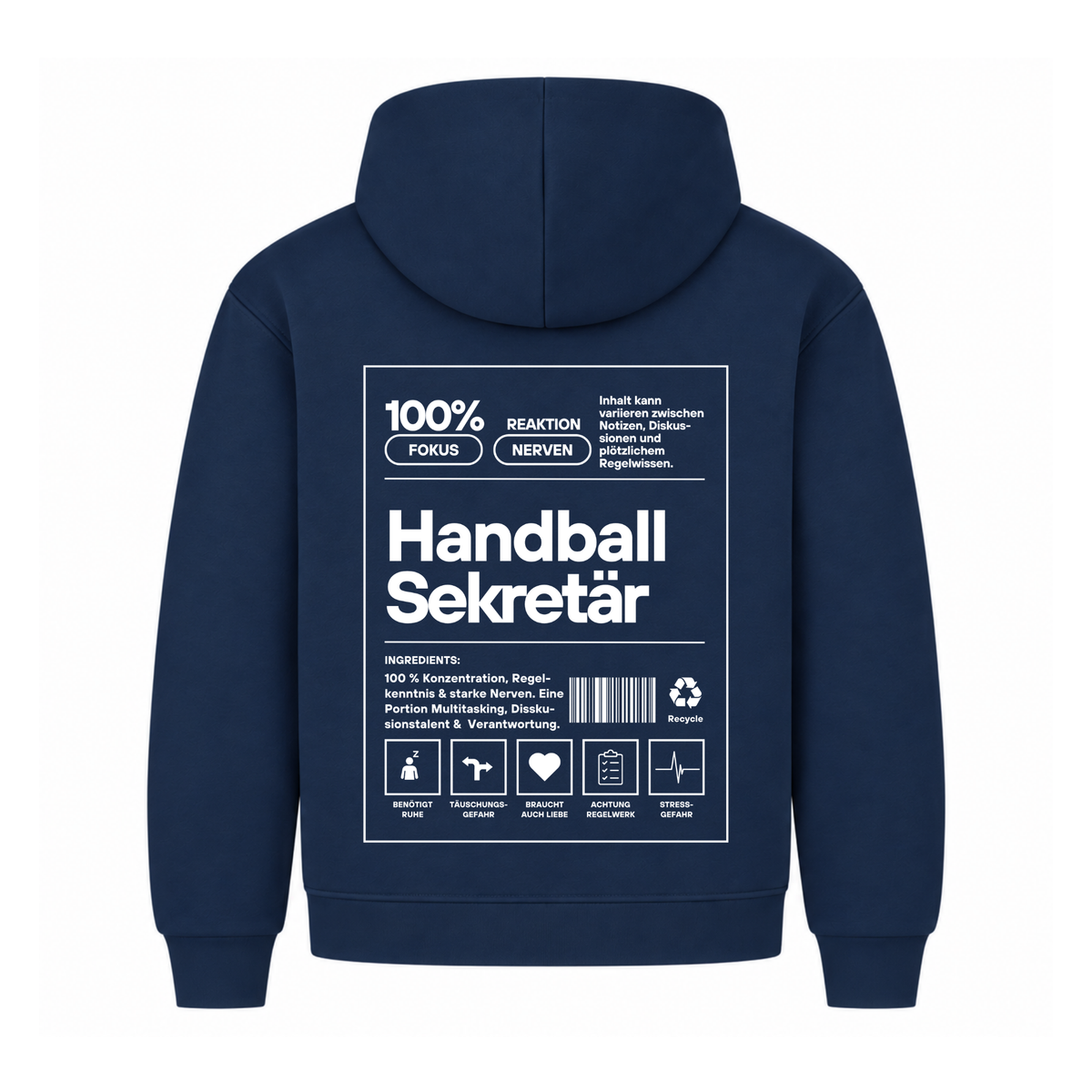 Handball Sekretär Hoodie in Navy