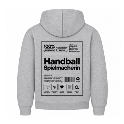 Handball Spielmacherin Hoodie in Grau