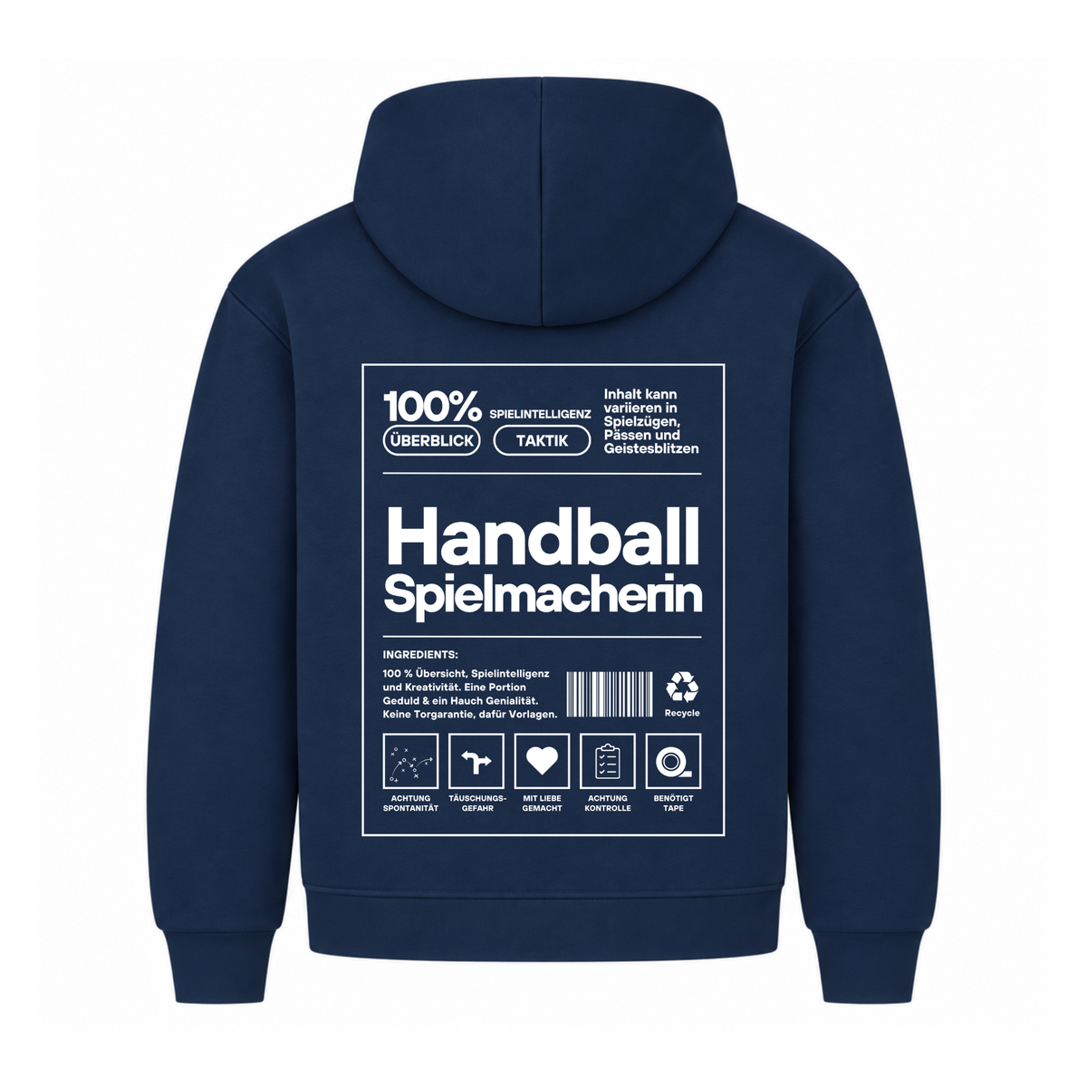 Handball Spielmacherin Hoodie in Navy