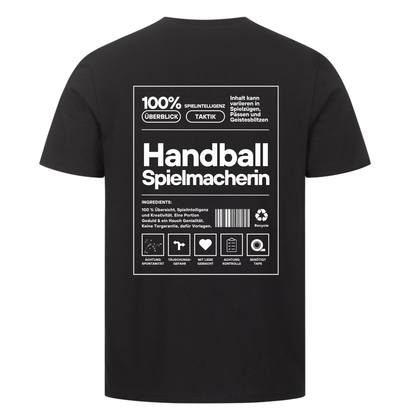 Handball Spielmacherin T-Shirt in Schwarz