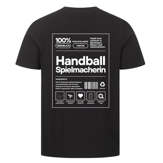 Handball Spielmacherin T-Shirt in Schwarz