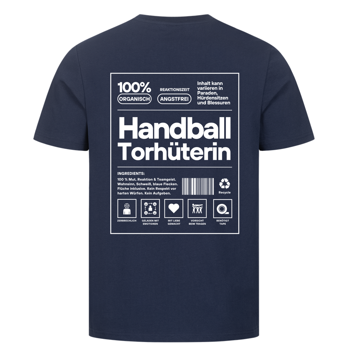 Handball Torhüterin T-Shirt in French Navy