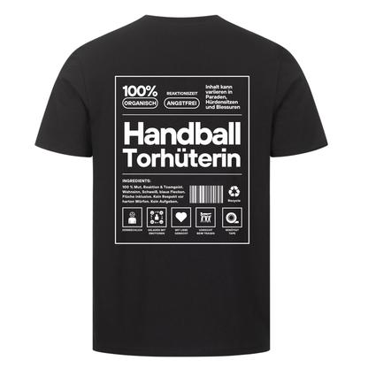 Handball Torhüterin T-Shirt in Schwarz