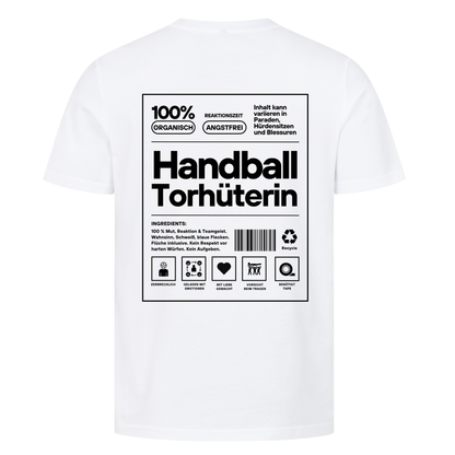 Handball Torhüterin T-Shirt in Weiß