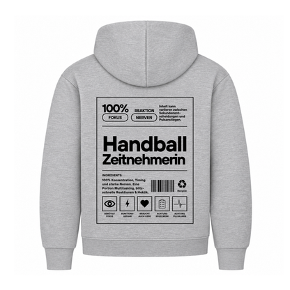Handball Zeitnehmerin Hoodie in Grau