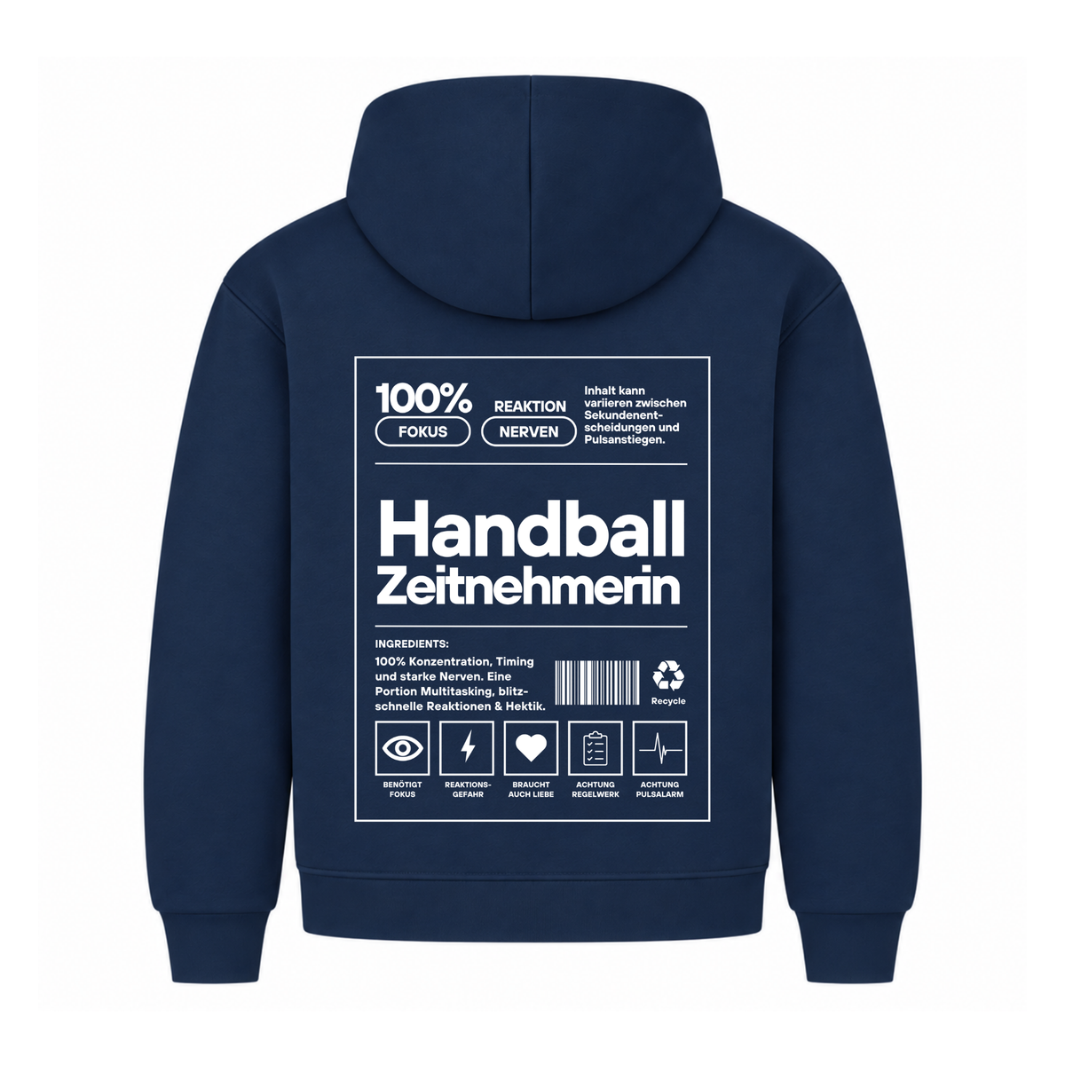 Handball Zeitnehmerin Hoodie in Navy
