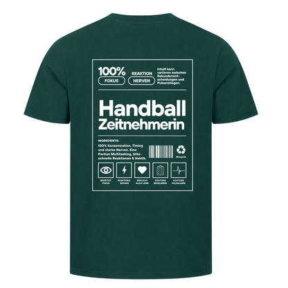 Handball Zeitnehmerin T-Shirt in Dunkelgrün