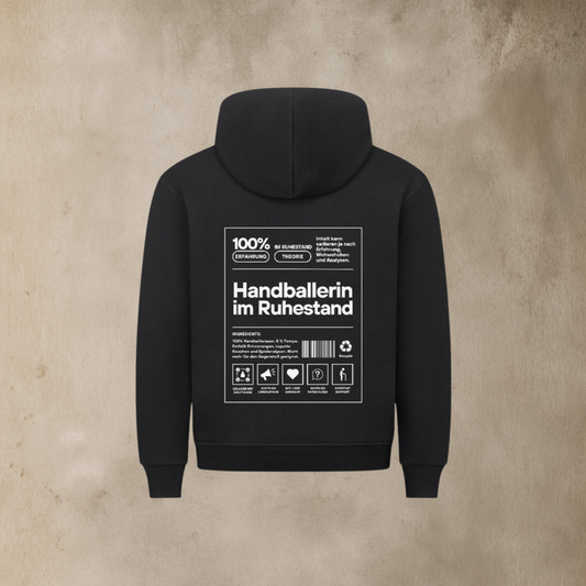 Damen Hoodie - Label Handballerin im Ruhestand - Unisex