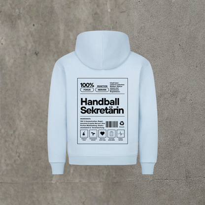 Damen Hoodie - Label Handball Sekretärin