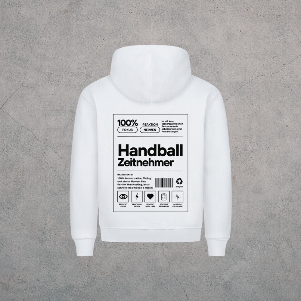 Unisex Hoodie - Label Handball Zeitnehmer