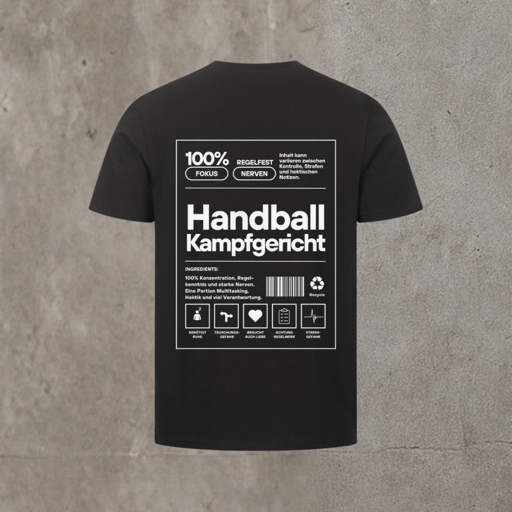 Unisex T-Shirt - Label Handball Kampfgericht