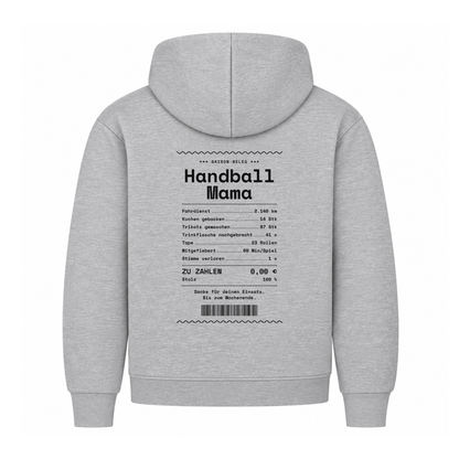 Handball Mama – Kassenbon – Hoodie in Grau