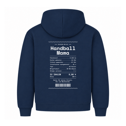 Handball Mama – Kassenbon – Hoodie in Navy