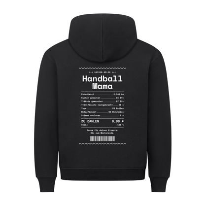 Handball Mama – Kassenbon – Hoodie in Schwarz