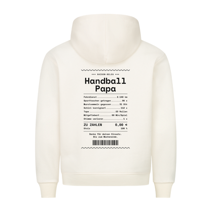 Handball Papa – Kassenbon – Hoodie in Natural Raw