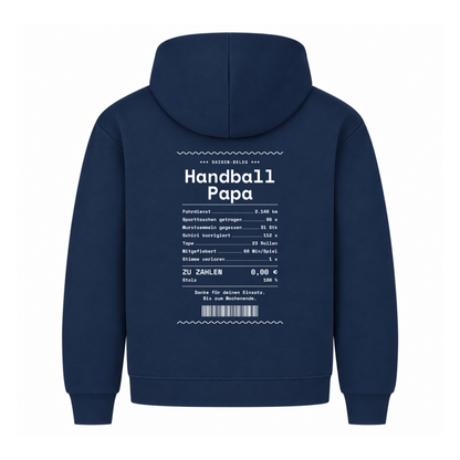 Handball Papa – Kassenbon – Hoodie in Navy