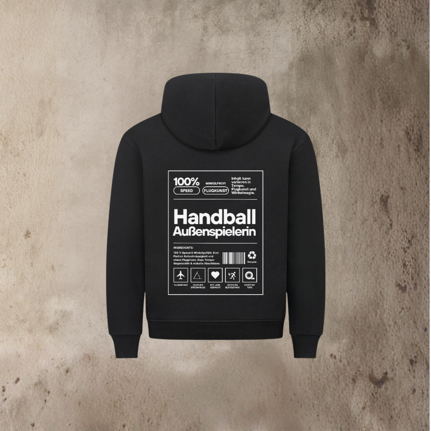 Damen Hoodie - Label Außenspielerin - Unisex