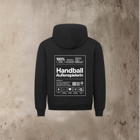 Damen Hoodie - Label Außenspielerin - Unisex