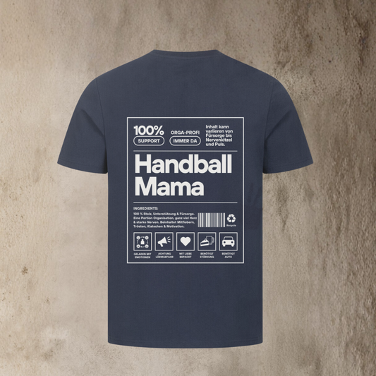 Damen T-Shirt - Label Handball Mama - Unisex Schnitt