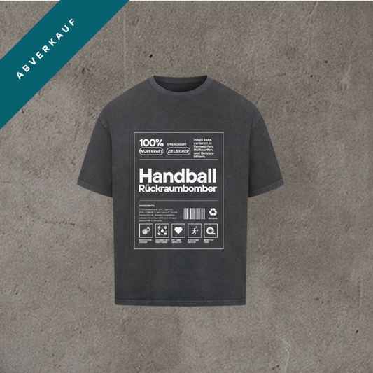 Abverkauf - Oversized Shirt - Handball Rückraumbomber Label