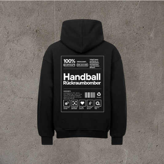 Oversized Hoodie - Handball Rückraumbomber Label