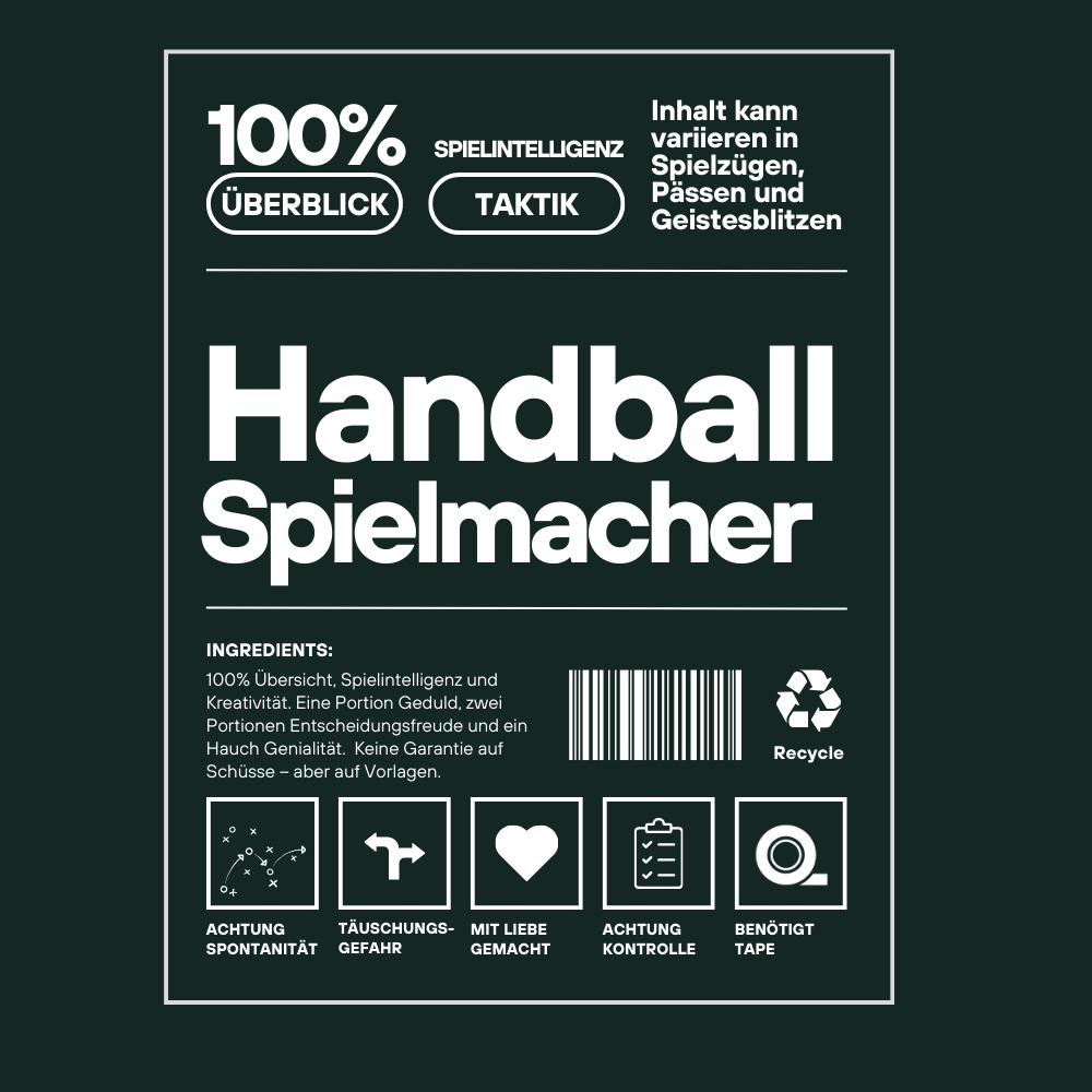 Unisex Hoodie - Handball Spielmacher Label