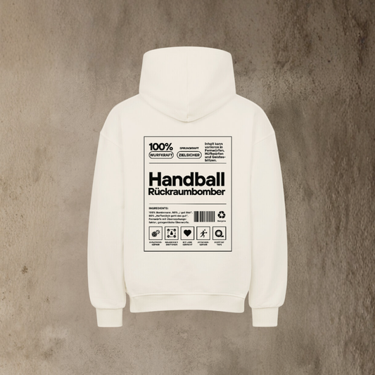 Oversized Hoodie - Label Handball Rückraumbomber