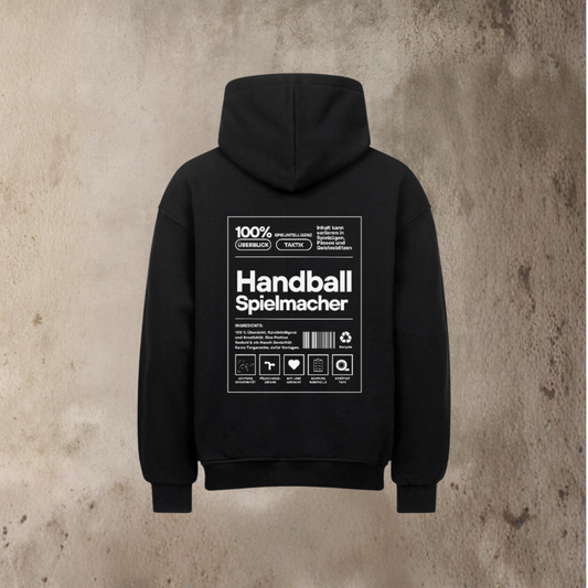 Oversized Hoodie - Label Handball Spielmacher