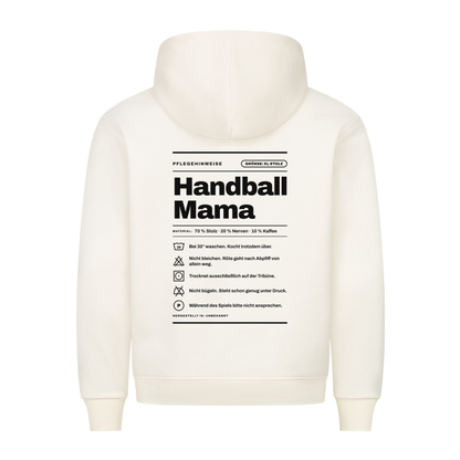 Handball Mama – Pflegeetikett – Hoodie in Natural Raw