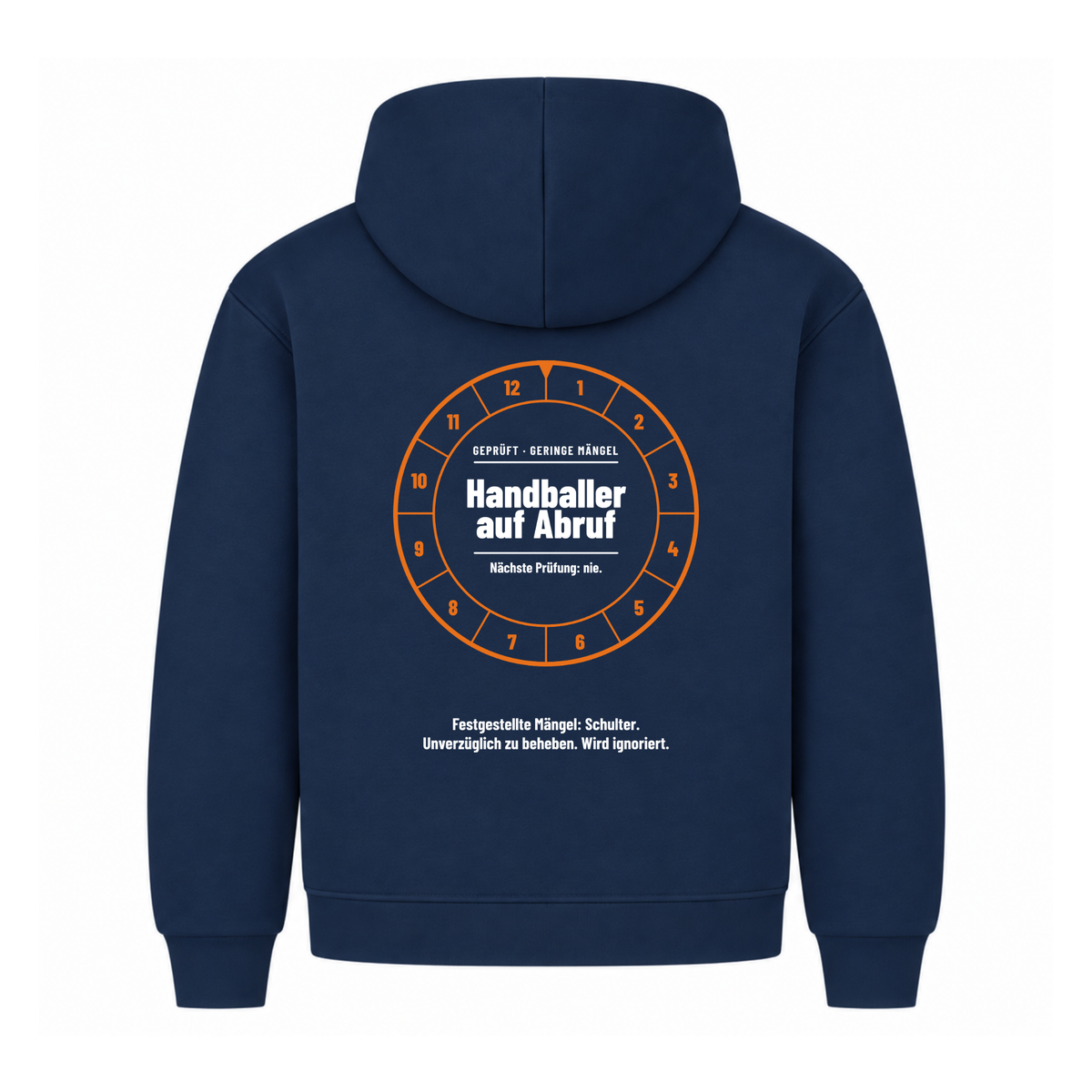 Handballer – Prüfplakette – Hoodie in Navy