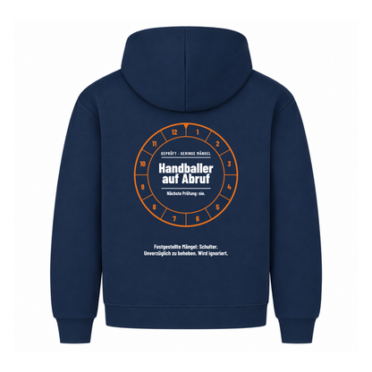 Handballer – Prüfplakette – Hoodie in Navy
