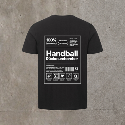Unisex T-Shirt - Label Handball Rückraumbomber