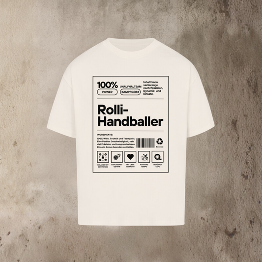Oversized Shirt - Label Rolli-Handballer