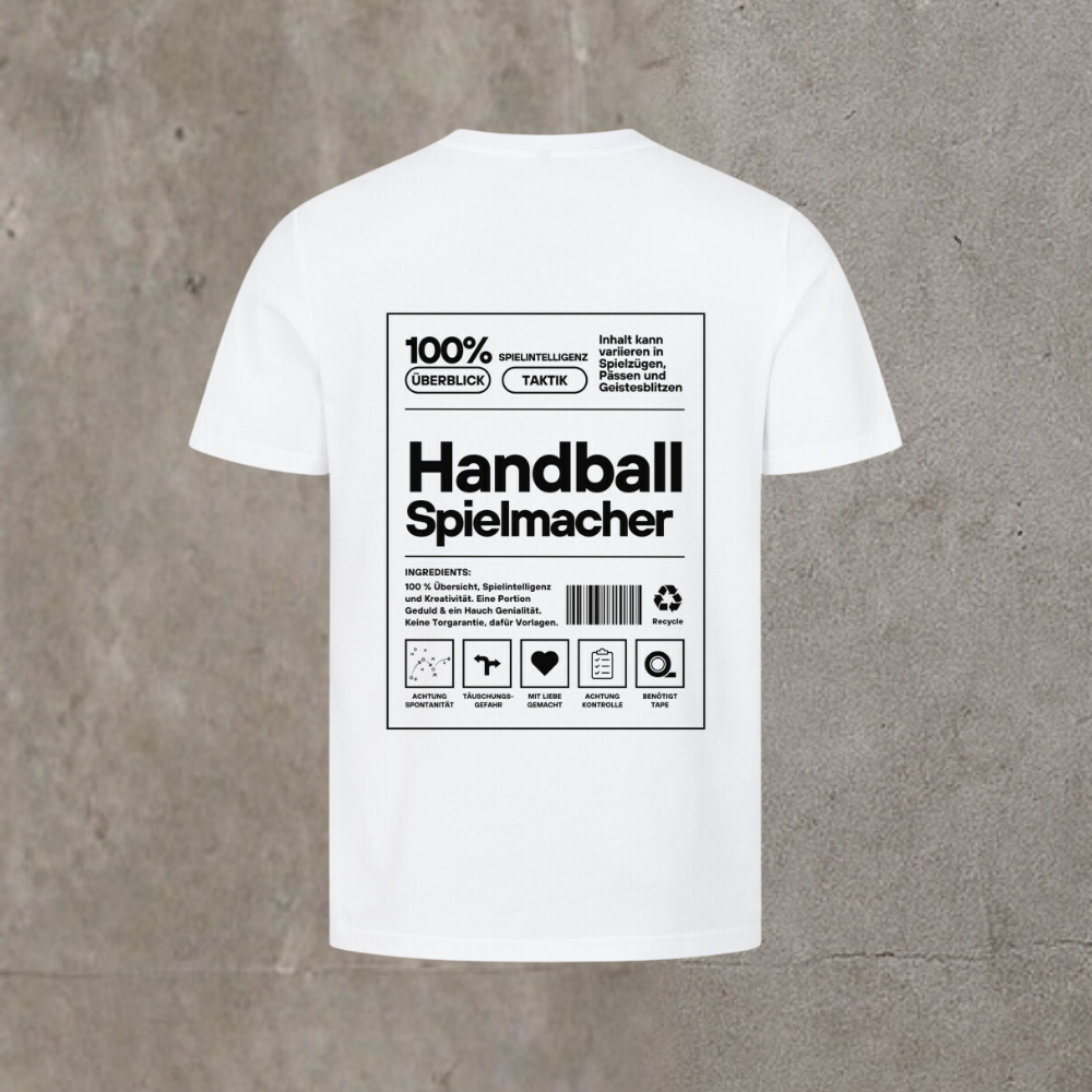 Unisex T-Shirt - Label Handball Spielmacher