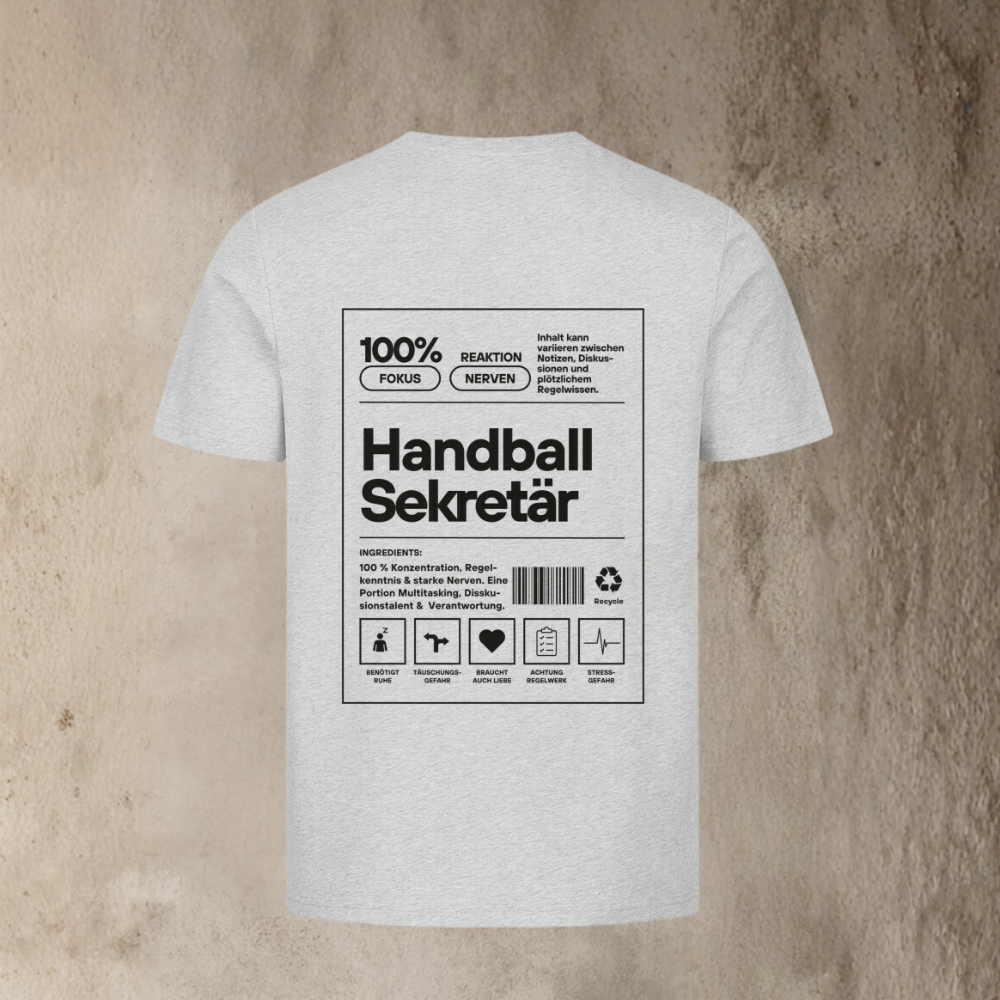 Unisex T-Shirt - Label Handball Sekretär