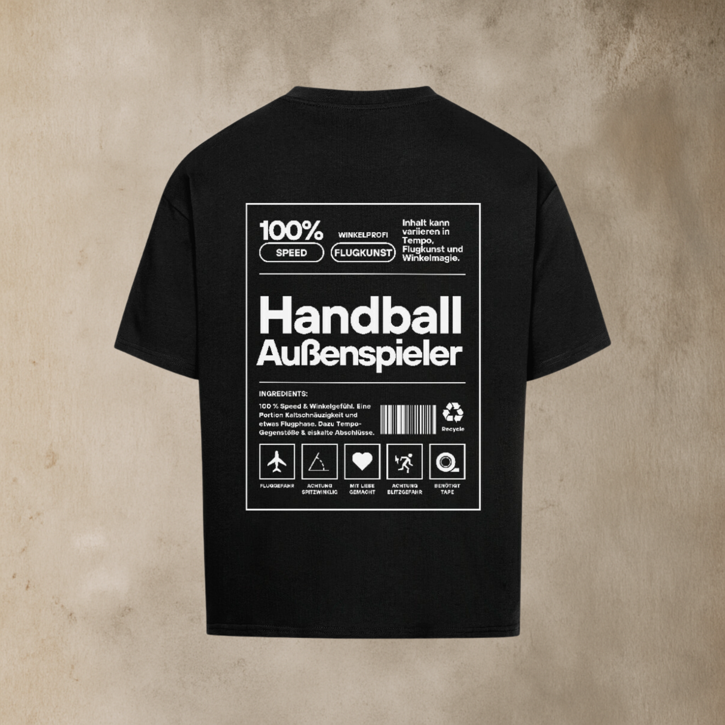 Oversized Shirt - Label Handball Außenspieler