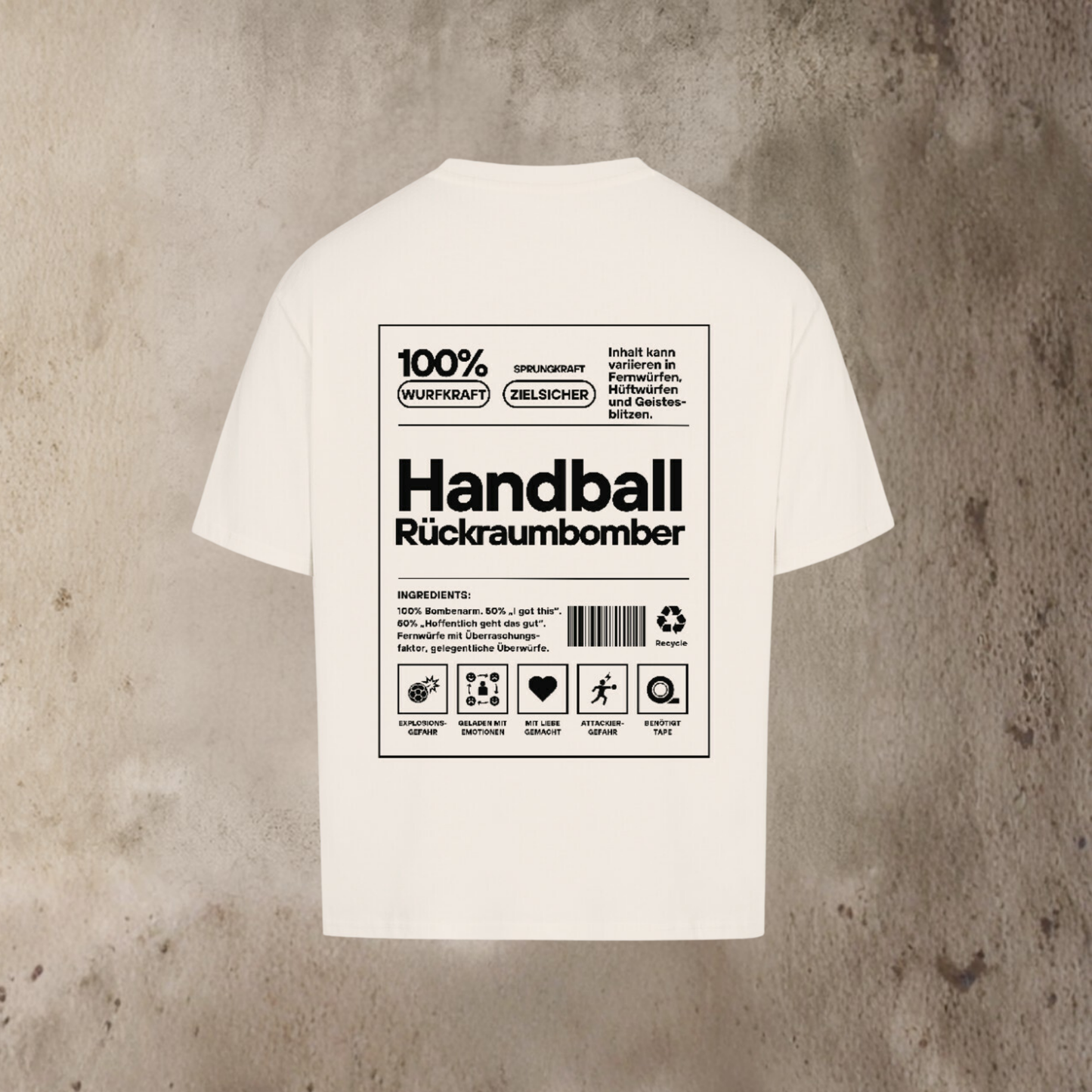 Oversized Shirt - Label Rückraumbomber