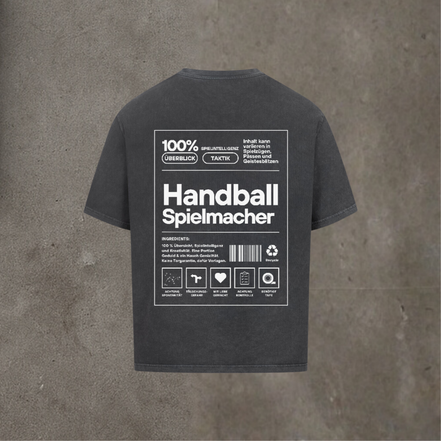 Oversized Shirt - Label Handball Spielmacher