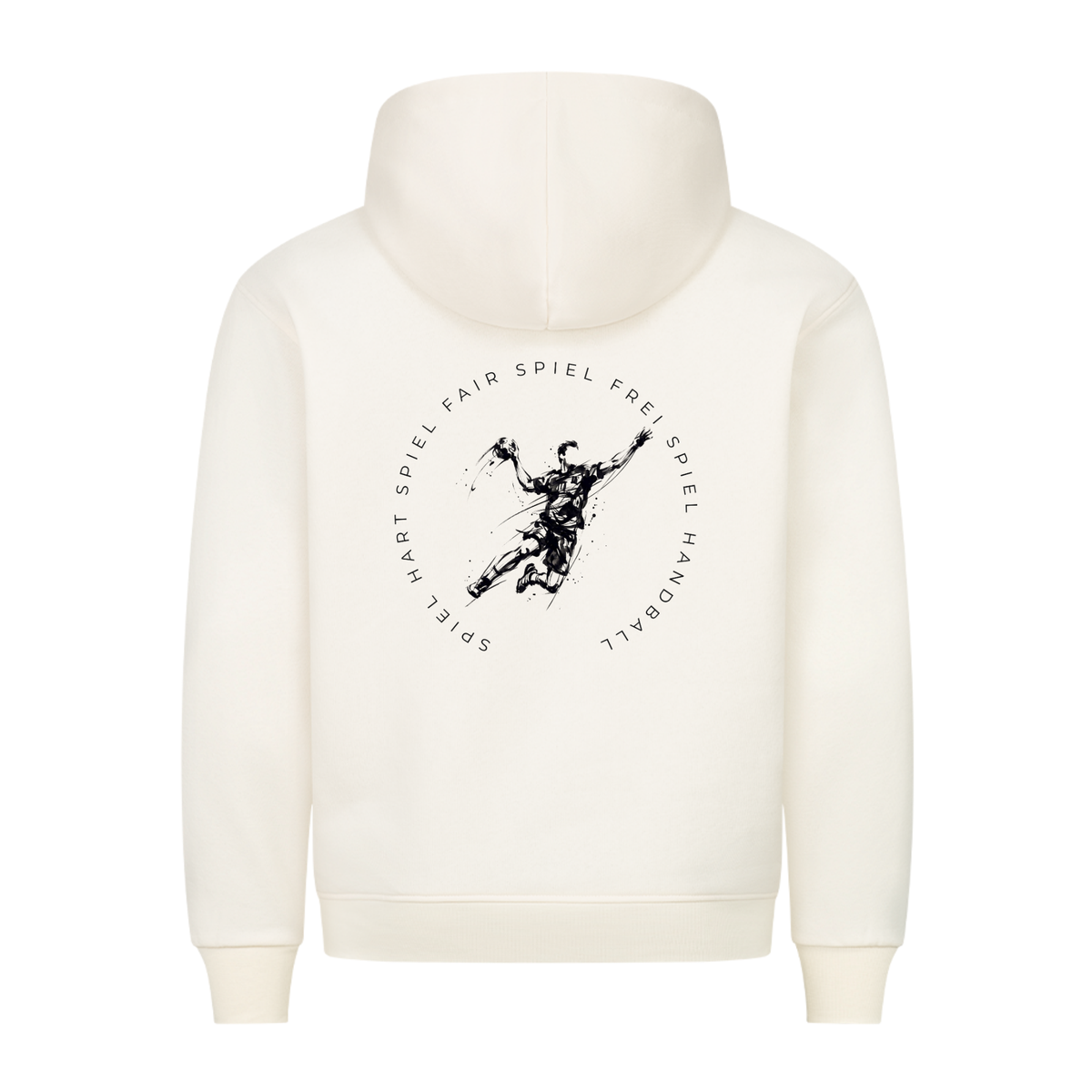 Handball Spieler – Spiel hart, fair, frei – Hoodie in Natural Raw