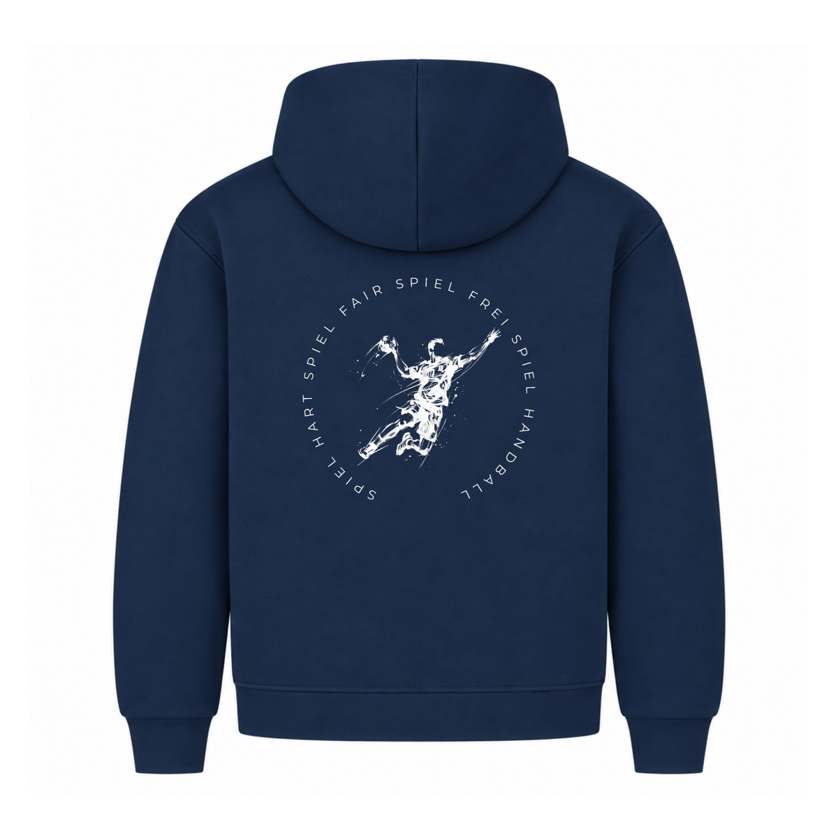 Handball Spieler – Spiel hart, fair, frei – Hoodie in Navy