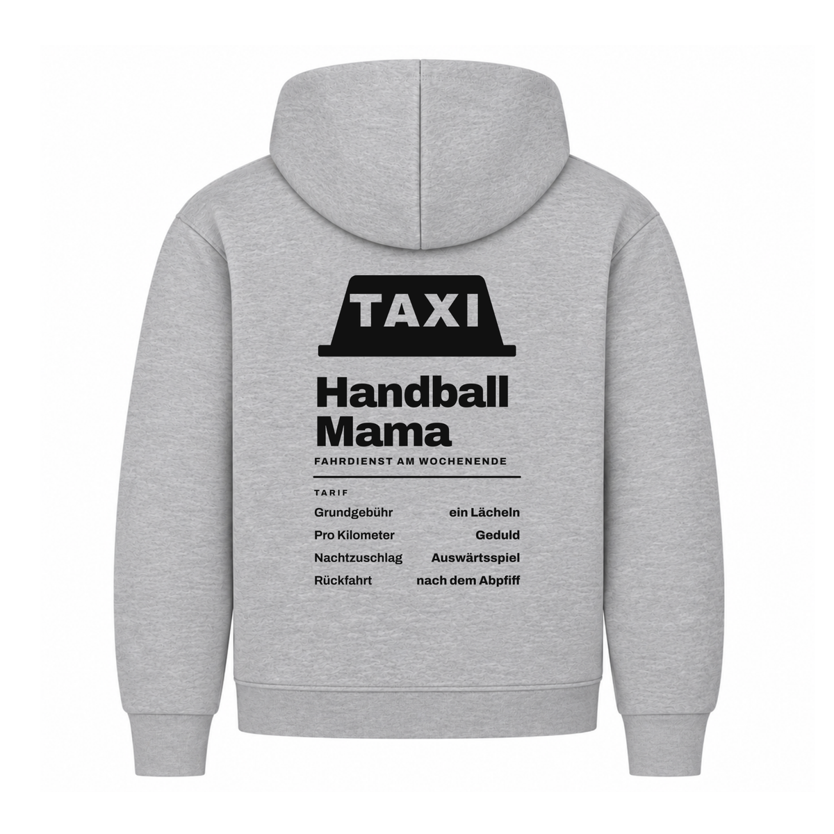 Handball Mama – Taxi – Hoodie in Grau