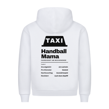 Handball Mama – Taxi – Hoodie in Weiß