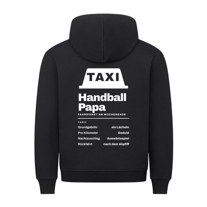 Handball Papa – Taxi – Hoodie in Schwarz