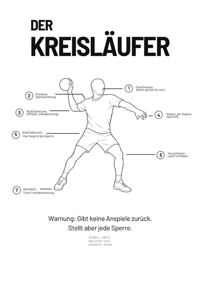 Unisex Hoodie - Der Kreisläufer - Technical Style