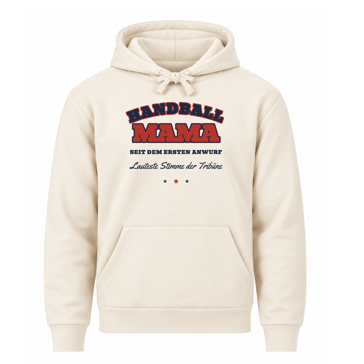 Handball Mama – Varsity – Hoodie in Natural Raw