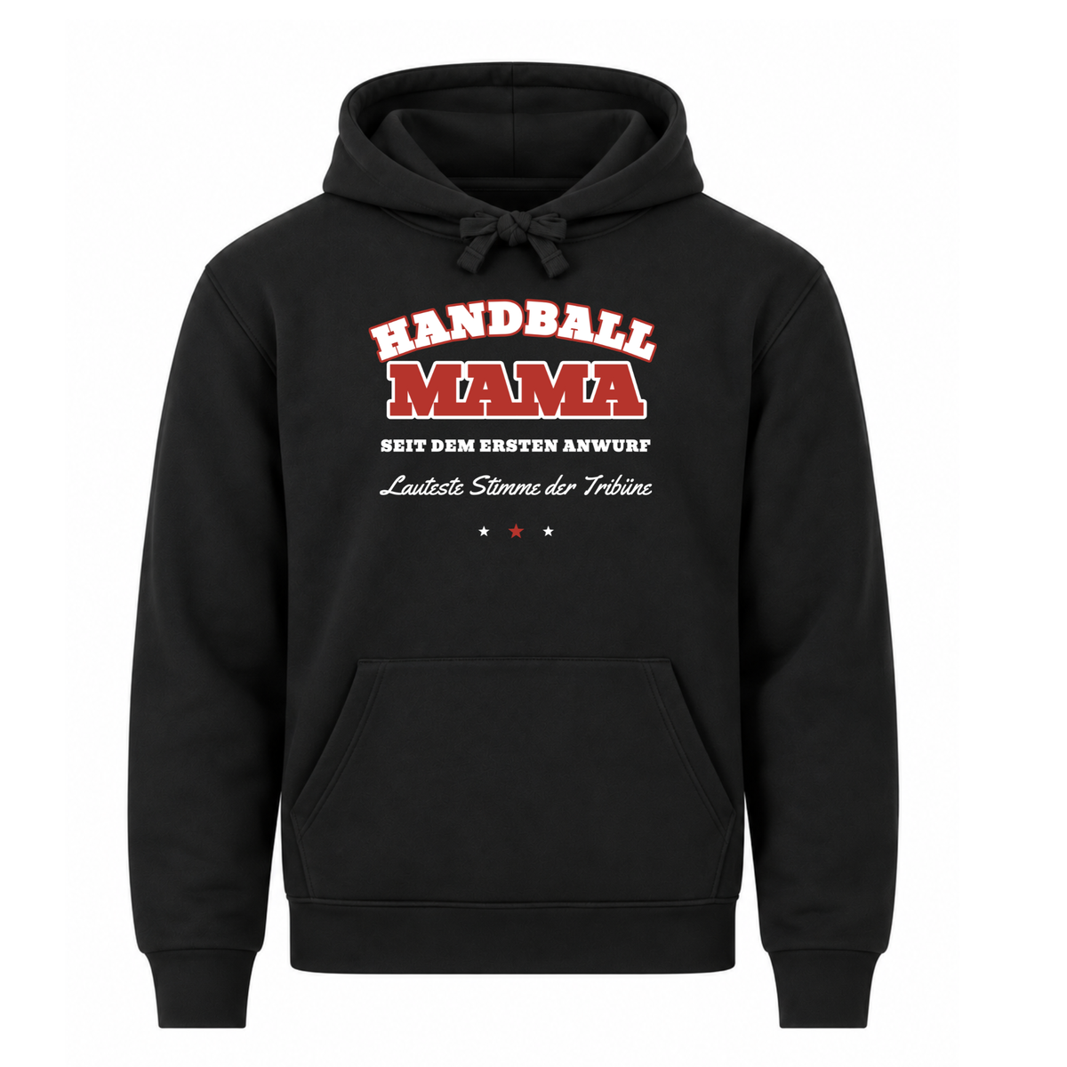 Handball Mama – Varsity – Hoodie in Schwarz