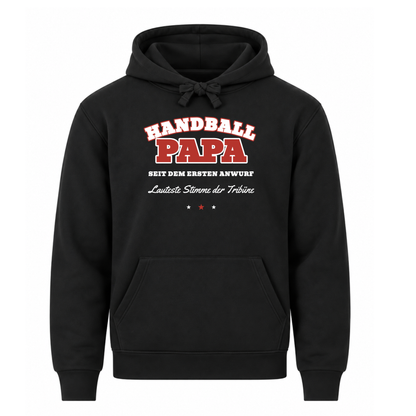 Handball Papa – Varsity – Hoodie in Schwarz