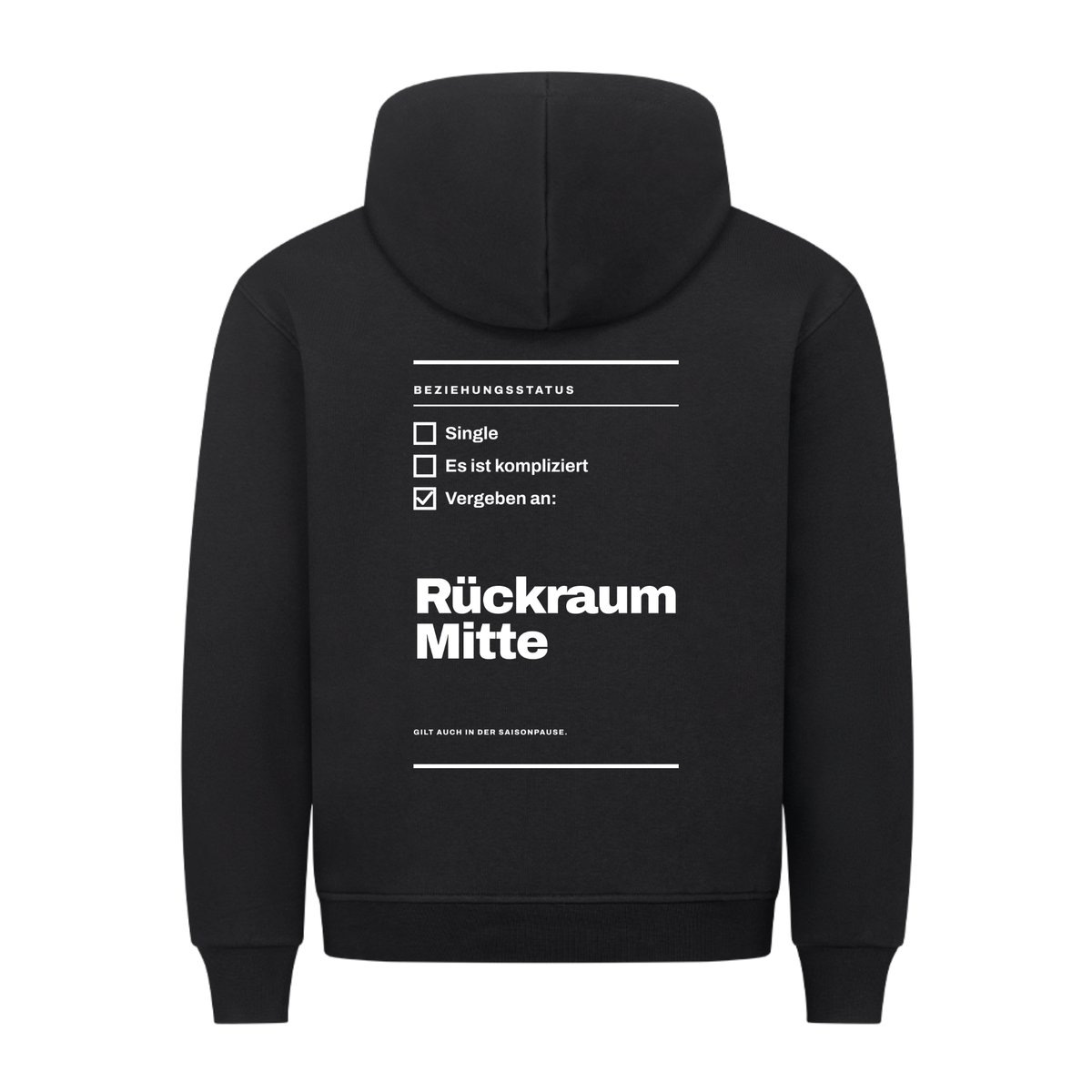 Handball Vergeben an Rückraum Mitte – Hoodie in Schwarz